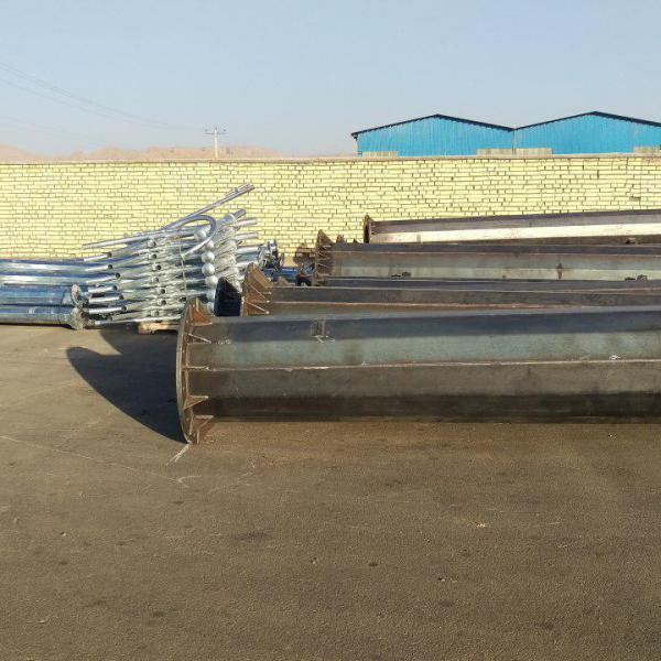 قطعات پایه روشنایی و پایه دوربین و بدنه برج